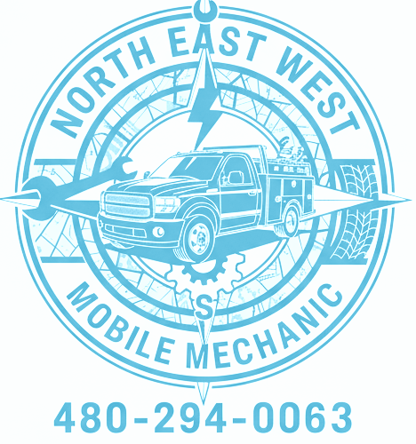 Mechanic using OBD scanner for engine diagnostics